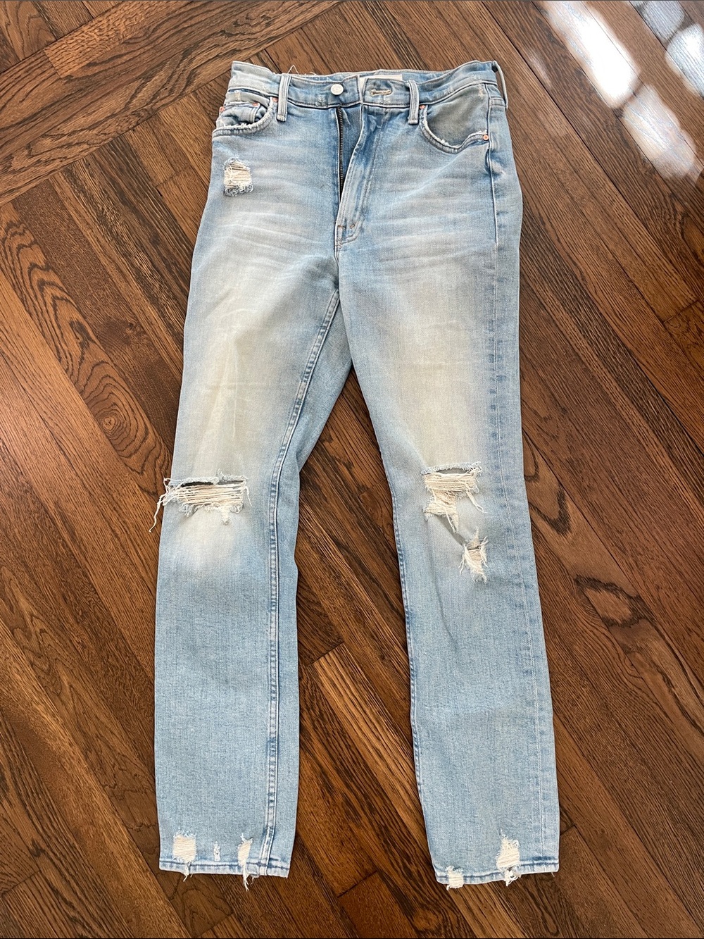 Mother light blue denim jeans